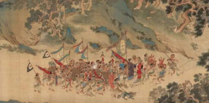 明代画家仇英《职贡图》简介 现藏于北京故宫博物院
