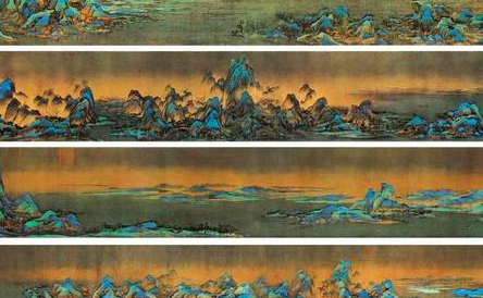 《千里江山图》：北宋画家王希孟所作绢本设色画