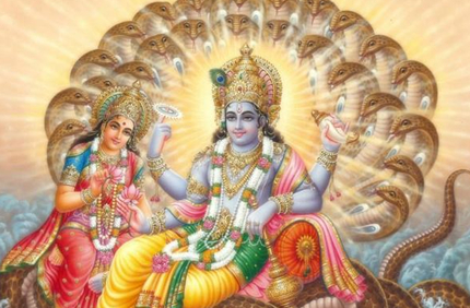 毗湿奴：印度教三大神之一，叙事诗中地位最高的神