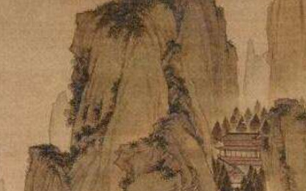 明代画家仇英《玉洞仙源图》简介 现藏于北京故宫博物院。