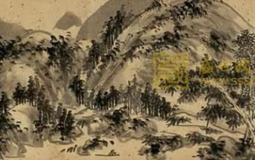 蒲华《山水》赏析，摇曳生姿，自题其画，更见协调