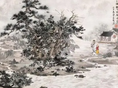 裴迪所作的《华子冈》，表现出对美丽景色的喜爱和深深留恋之情
