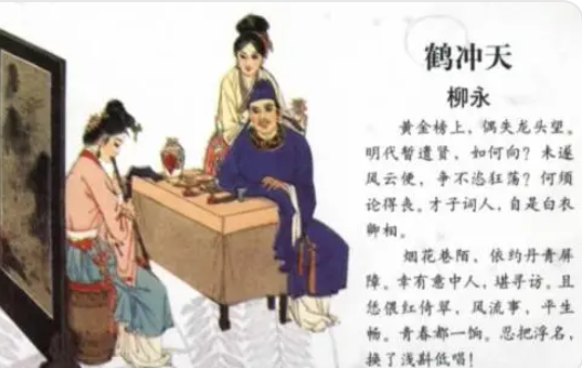 柳永所作的《鹤冲天·黄金榜上》,抒发作者内心的牢骚感慨