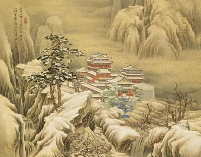 张继所作的《会稽郡楼雪霁》，作者将情与景、意与象完美结合