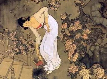 李煜所作的《菩萨蛮·蓬莱院闭天台女》，描写自己与小周后幽会之情景