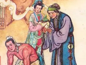 说岳全传第四十三回：送客将军双结义，赠囊和尚泄天机