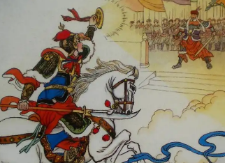 狄青演义第四回：遭洪水狄青遇救，犯中原西夏兴兵