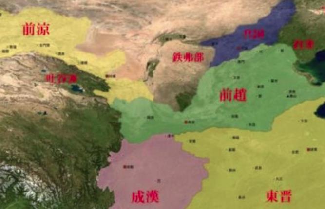十六国时期的“五凉”：前凉、后凉、南凉、北凉、西凉