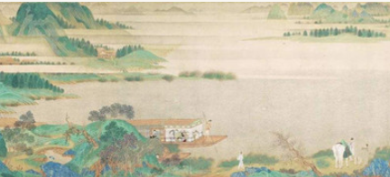 明代画家仇英《浔阳送别图》简介 现藏于美国艺术博物馆