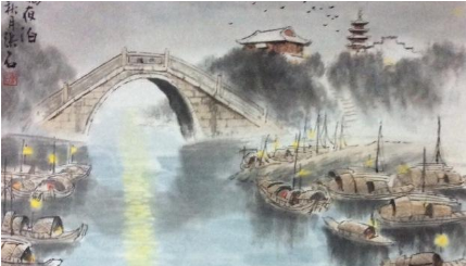 唐诗之金陵夜泊赏析，该诗的作者描绘了什么景象？