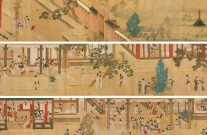 明代画家仇英《汉宫春晓图》简介 现藏于台北故宫博物院