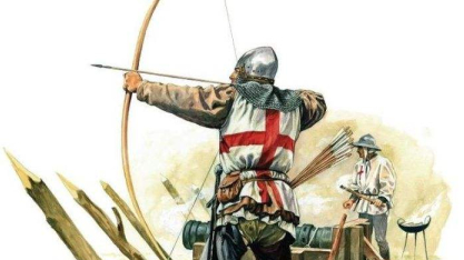 英格兰长弓：百年战争中的传奇兵器，英国弓箭手的主战武器