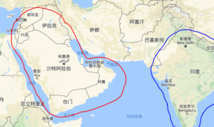 阿拉伯半岛：世界上最大的半岛，面积为322万平方千米