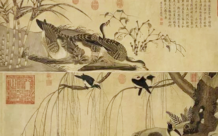 宋徽宗在艺术上有哪些成就？花鸟画的艺术特点是什么？