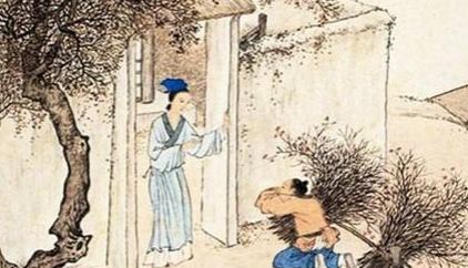 清代五言赏析之别老母，该诗的作者描绘了什么场景？