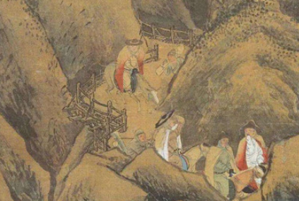 明代画家仇英《剑阁图》简介 现藏于上海博物馆