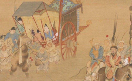 明代画家仇英《明妃出塞图》简介 现藏于北京故宫博物院