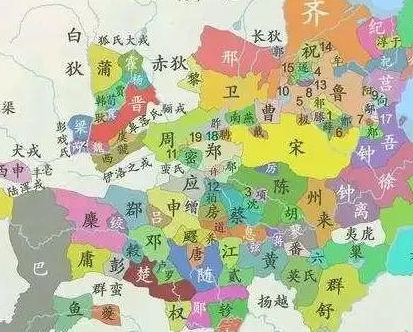 春秋时期的国家到底有多少个 一流国家的诸侯国有哪些