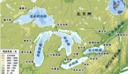 五大湖：世界上最大的淡水湖群，总面积达2452万平方千米