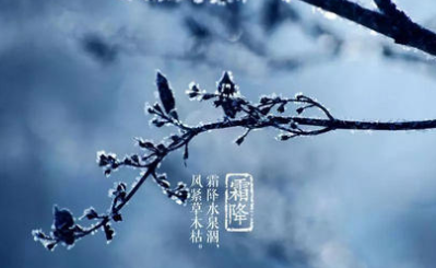 二十四节气中的“霜降”从何而来？都有什么习俗呢？