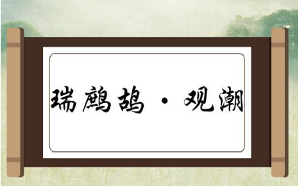 宋代词作之瑞鹧鸪·观潮赏析，这首词描绘了什么场景？