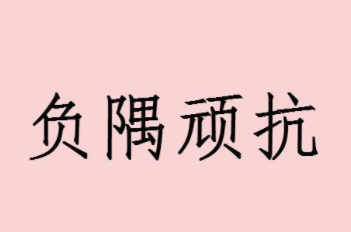 成语“负隅顽抗”有哪些故事？又该作何解释呢？