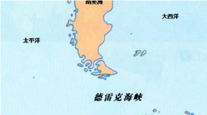 德雷克海峡：世界上最深的海峡，最大深度为5248米