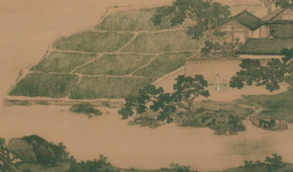 明代画家仇英《莲溪渔隐图》简介 现藏于北京故宫博物院