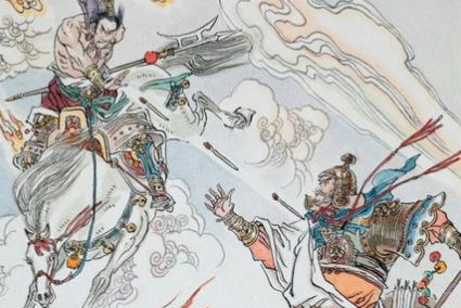 名著封神演义第四十八回 陆压献计射公明的原文是什么？