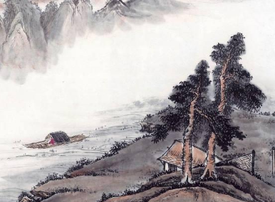 王绩所作的《秋夜喜遇王处士》，呈现一幅山村秋夜、月下流萤的景象