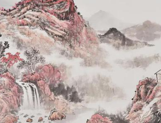 韩愈所作的《花岛》，描写一座开满鲜花的江中小岛的美丽景色