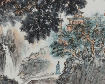 《过香积寺》王维所作，记述自己一次入山寻访香积寺的经历和感悟