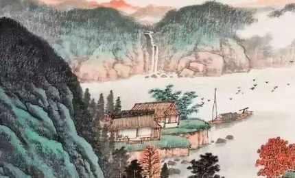 陆游42岁退隐乡间时所作：《鹧鸪天·家住苍烟落照间》