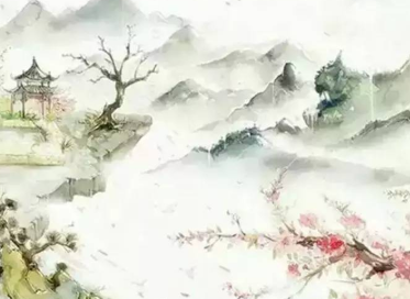 李煜所作的《采桑子·辘轳金井梧桐晚》，描写一幅饱含秋意、秋思的风景画
