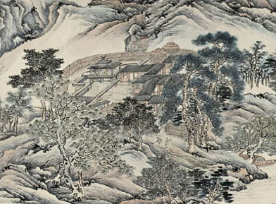 《华子冈》王维所作，表达了诗人内心的惆怅