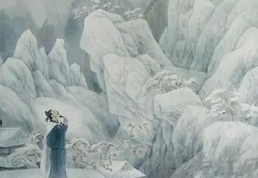 祖咏去长安考试时写下的诗：《终南望余雪》