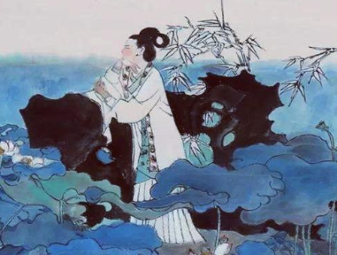 《题情人药栏》唐代万楚所作，写出情人之间的难舍难分