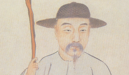 朱彝尊《桂殿秋·思往事》：尽管好花旁落，词人却旧情不忘