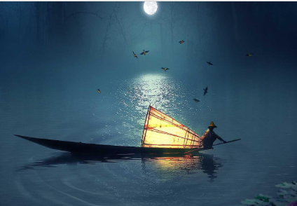 李白写洞庭湖的一首诗，诗中的美景令人向往