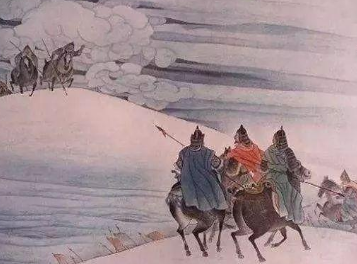 《白雪歌送武判官归京》岑参所作，描绘了边塞军营送别归京使臣的热烈场面