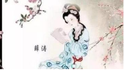 薛涛《春望词四首·其二》：此诗最大特点是用了两个典故