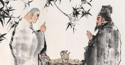 李涉《题鹤林寺僧舍》：作者悟得了对待人生的观念
