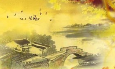 《天净沙·秋》是哪位诗人的作品？这首散曲的原意是什么？