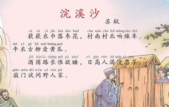 苏轼作品赏析之：《浣溪沙·簌簌衣巾落枣花》