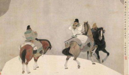 岑参《天山雪歌送萧治归京》：全诗有寒气彻骨，却热血沸腾