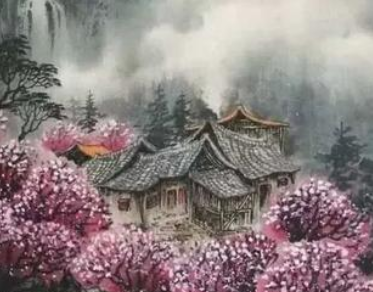 白居易所作的《大林寺桃花》，平淡自然，意境深邃，富于情趣