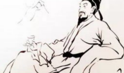 王维《田园乐七首·其五》：简直像一幅萧疏清淡的水墨画
