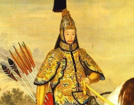 康熙亲征噶尔丹凯旋而归后，在黄河边写下一首七言诗