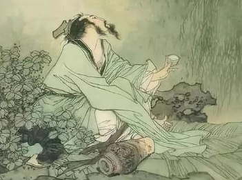 《青溪》王维初隐蓝田南山时所作，反映了仕途失意后自甘归隐的心情