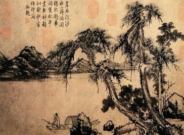 《画松》唐朝诗僧景云所作，借由松树传递作者的真实意图